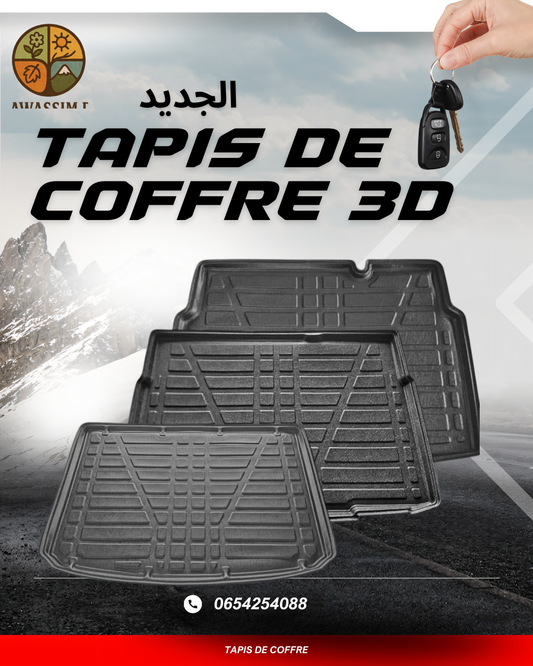 Tapis de coffre 3D silicone